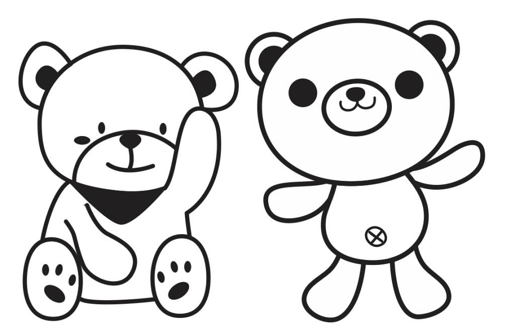熊/熊孩子/呆萌/可爱/妹妹简笔画让我们先来看看熊大是怎么画的吧