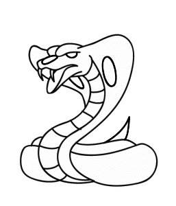 小蛇简笔画 简单图片