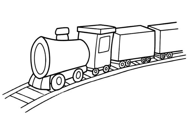 詹姆士小火车简笔画图片