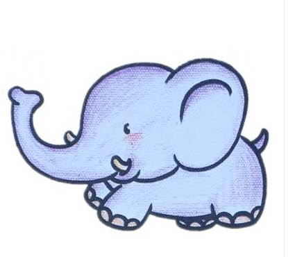 小象洗澡的简笔画大象简笔画详细教程大象怎么画简笔画步骤大象彩色简