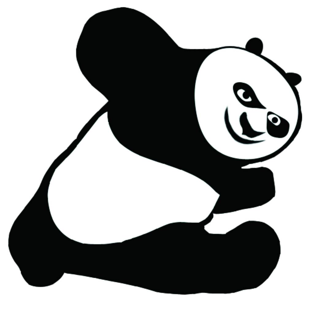 熊猫简笔画大合集_熊简笔画