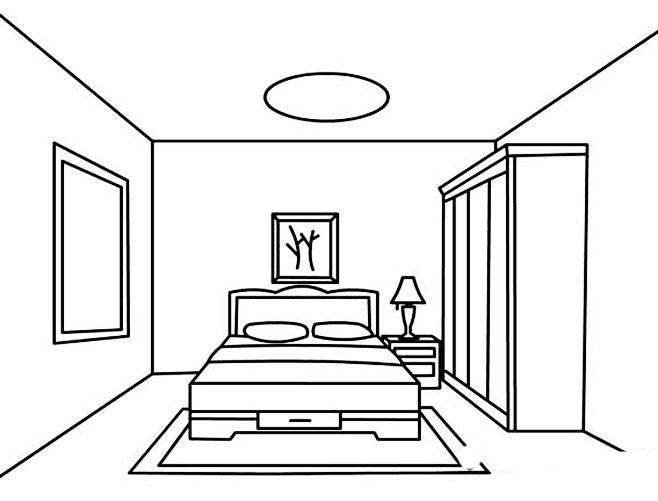 房间的简笔画 简单图片