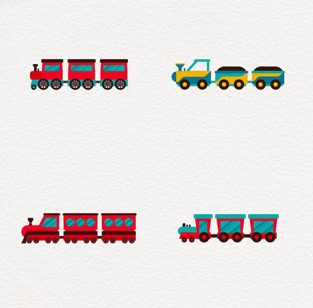 跑动火车简笔画画法图片步骤 肉丁儿童网