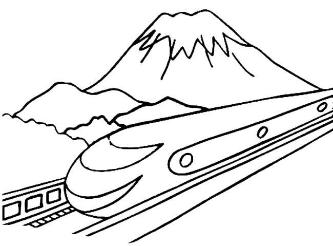 儿童高速列车简笔画图片