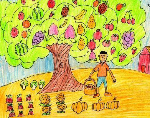 秋天的果实简笔画 秋天的果实简笔画幼儿园