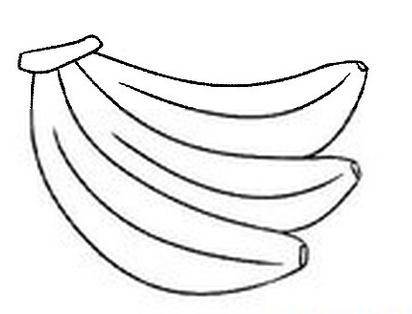 香蕉的画法 儿童图片