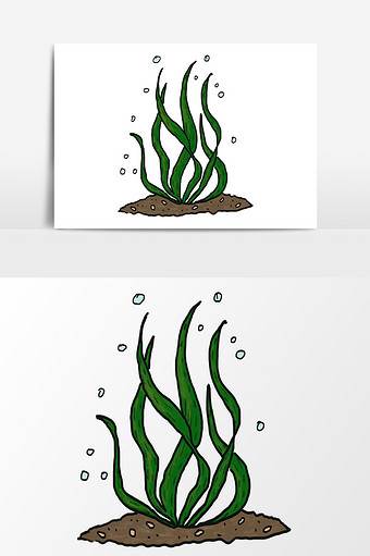 海藻简笔画画法图片