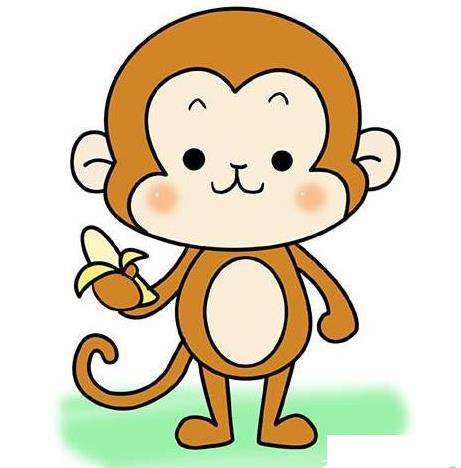 猴子简单简笔画图片