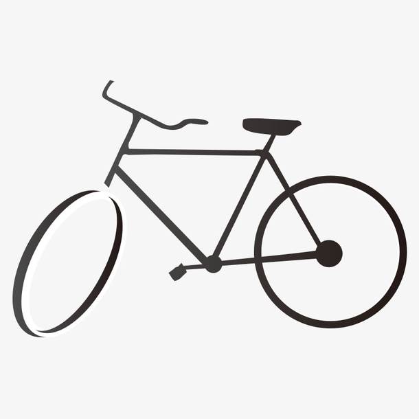 自行车的画法 简单图片
