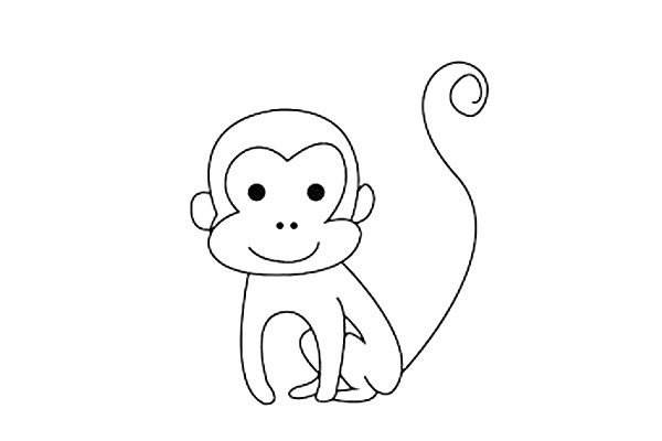 猴子的简笔画 猴子的简笔画简单又好看
