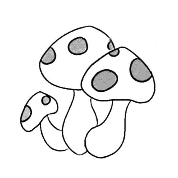 蘑菇简笔画 蘑菇简笔画图片大全