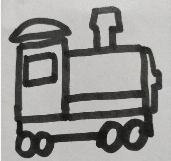 简笔画火车头的画法图片