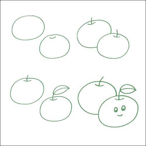 大苹果简笔画图片幼儿园简笔画苹果图片苹果简笔画儿童画教程这是一组