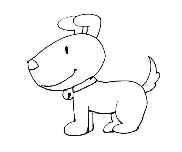 简笔画狗的画法最简单图片