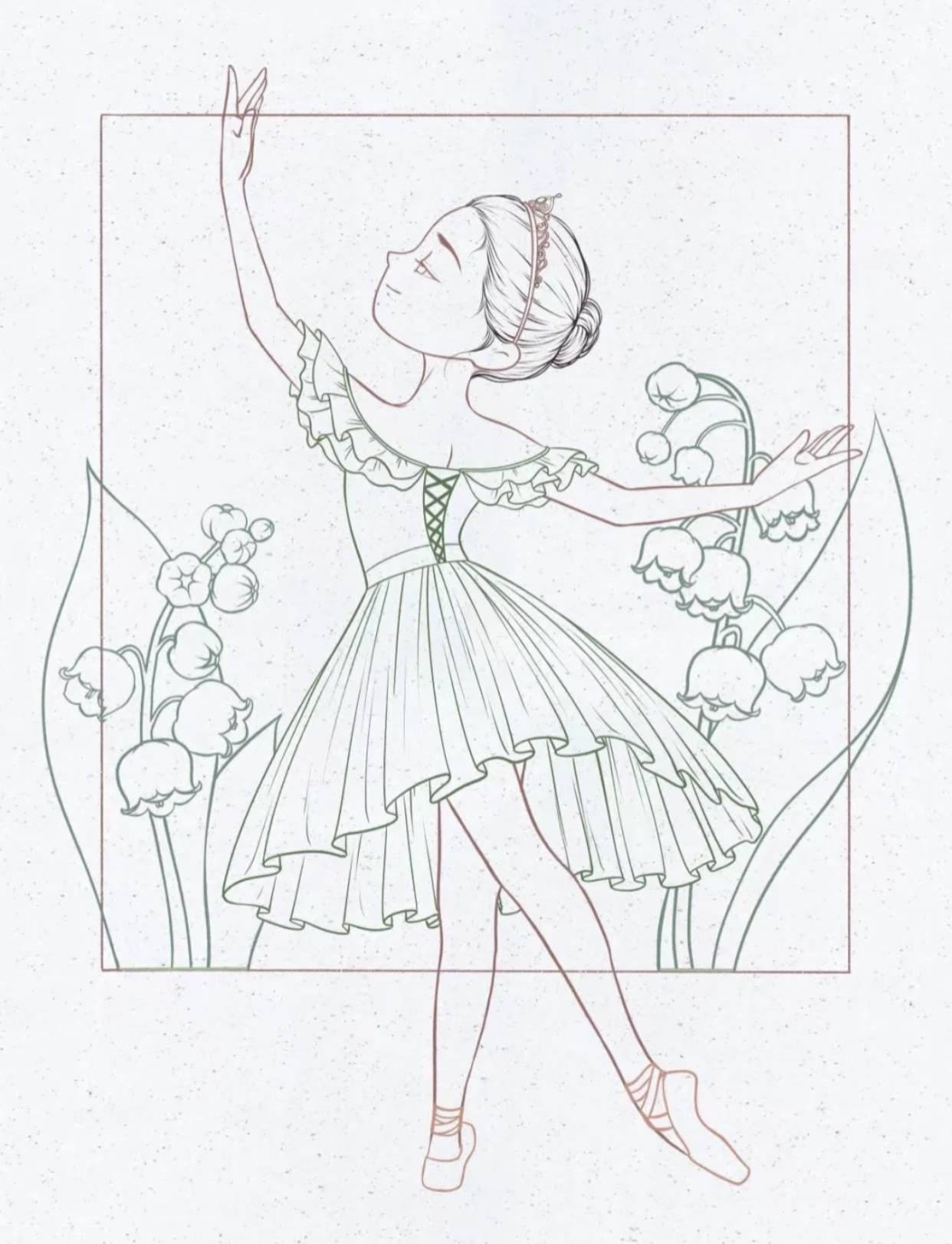 芭蕾舞演员插图绘画美女三七女生节37女生节图片下载 - 觅知网