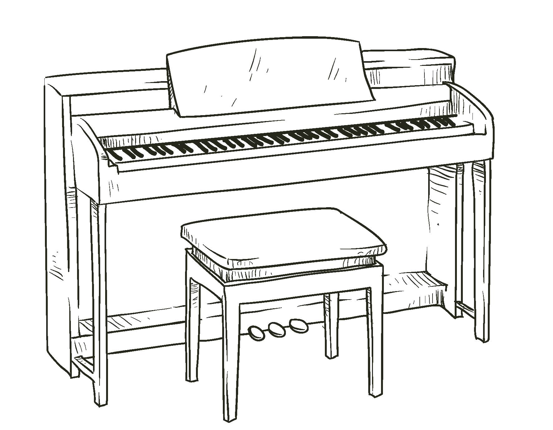 卡通人物乐器钢琴音乐素材免费下载 - 觅知网