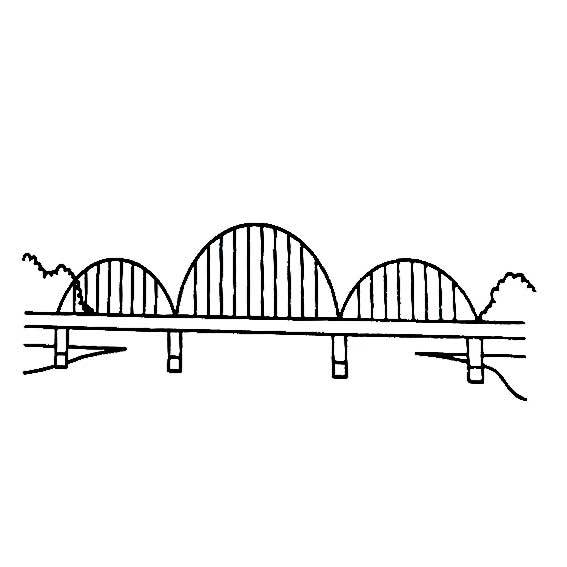 未来之桥的简笔画图片