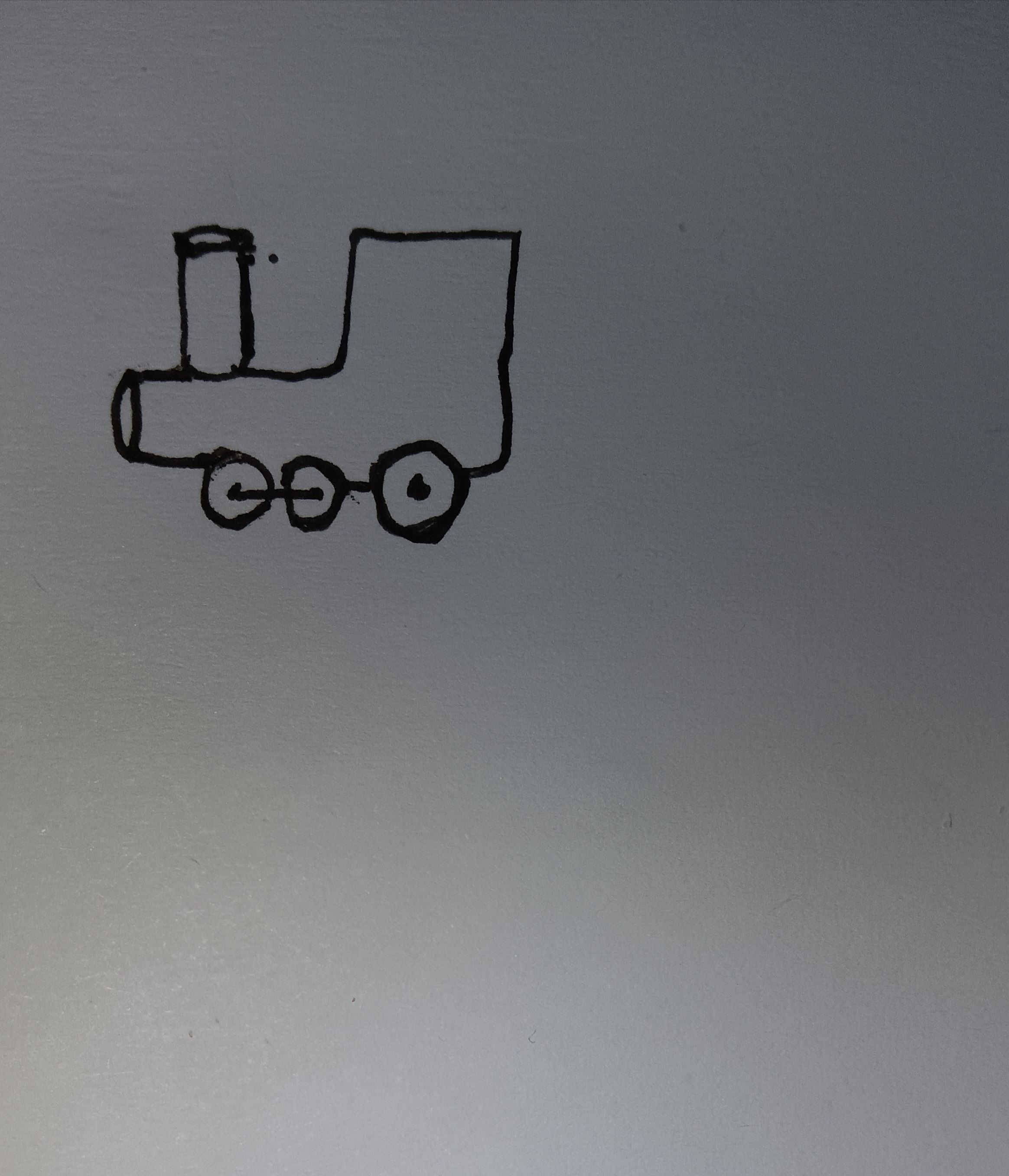 开动的火车头简笔画画法图片步骤（消防员儿童绘画） - 有点网 - 好手艺