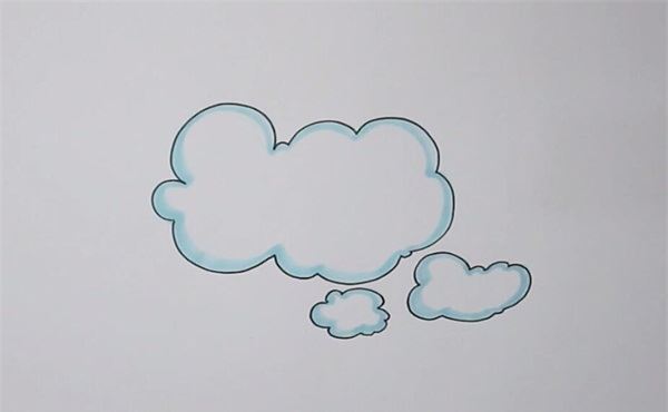 幼儿园简笔画白云图片